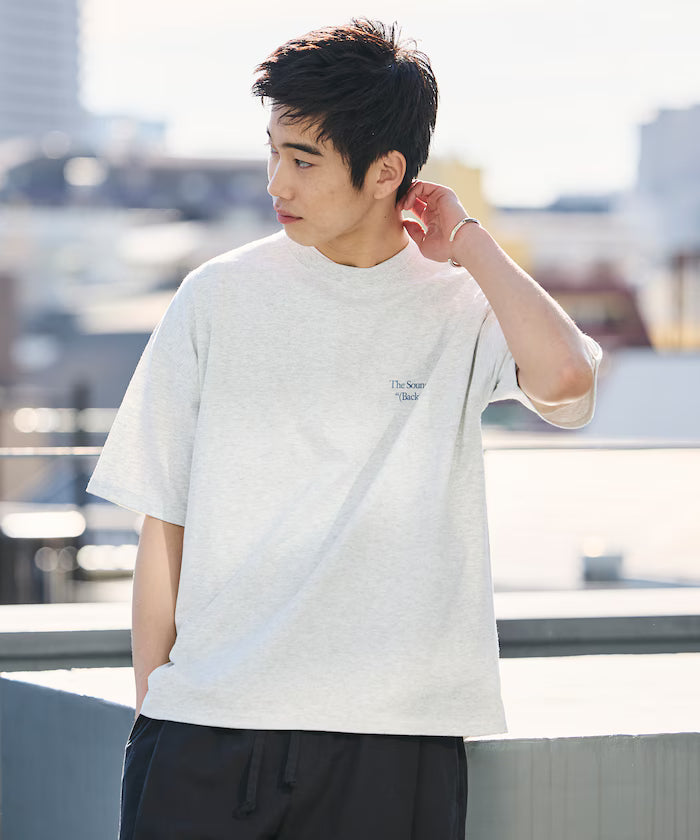 Big Silhouette Back Print Crew Neck T-Shirt / The Sound Brings 【Limited Edition】