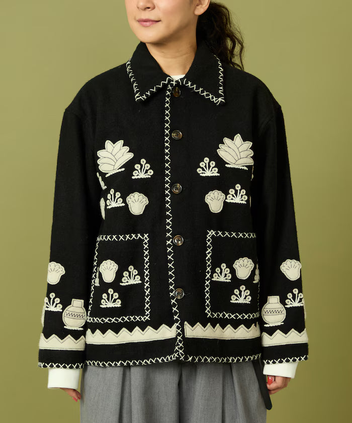 Indian Embroidery Wool Mexican Jacket