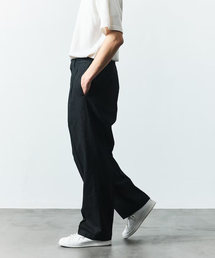 LINEN COTTON EASY SLACKS [Compatible with Setup]