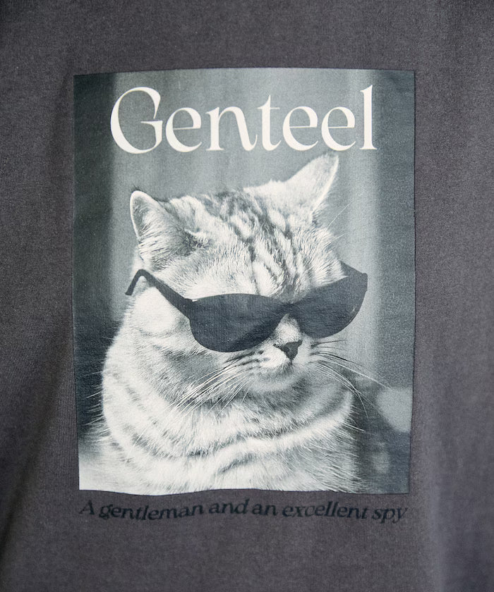 "Genteel" Cat Animal Print T-Shirt Limited Edition