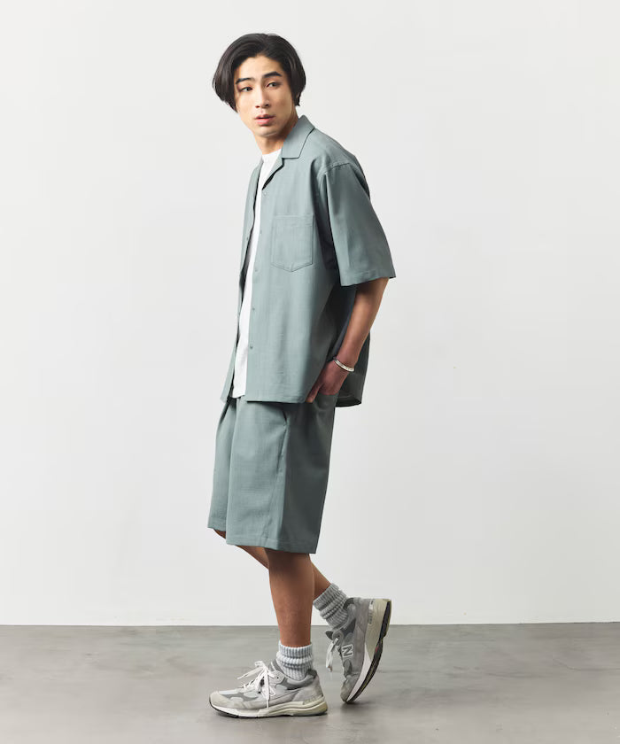 [New Color Added] Quick-Drying Material Relaxed Fit Easy Short Pants Linen-like Home Care