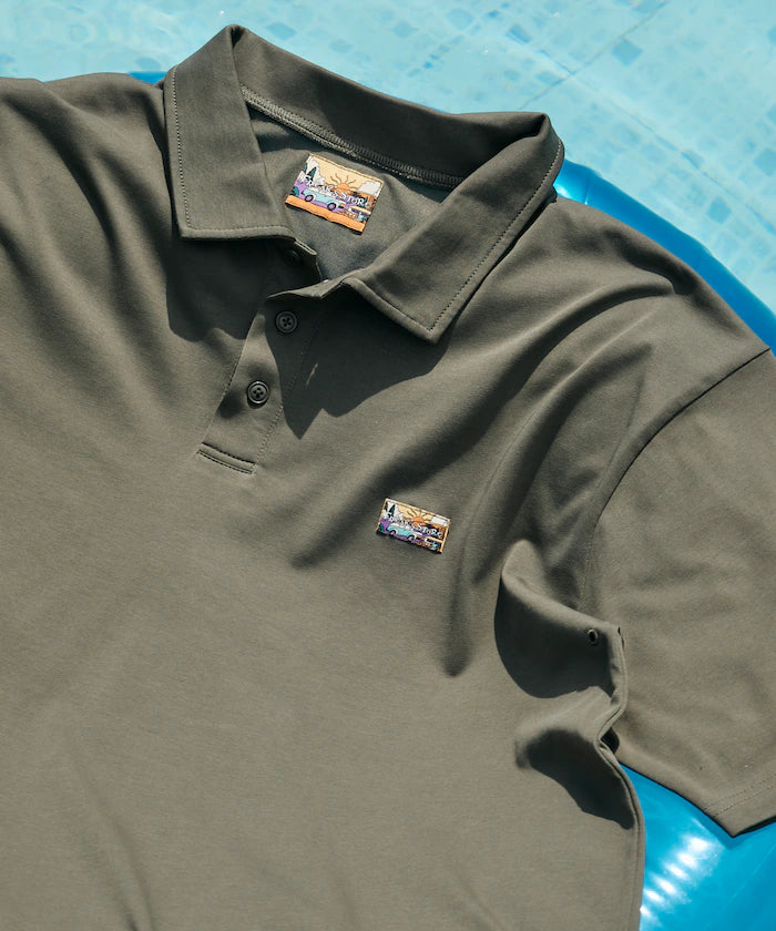 FREAK'S STORE for BEACH & FES Relax Fit One Point Logo Spindle Polo Shirt