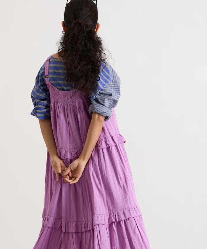 India Dobbie Tiered Frill Camisole Dress