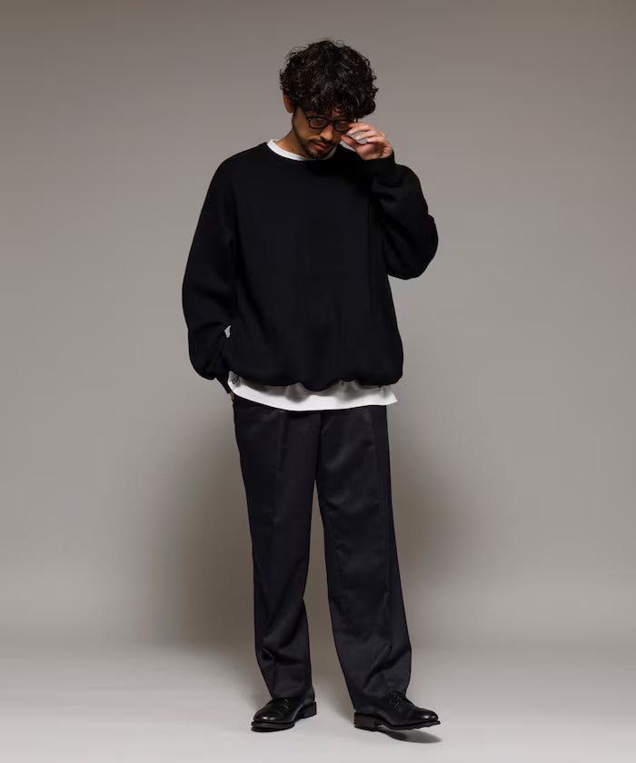 Milan Rib Spindle Crew Knit / Easy Care