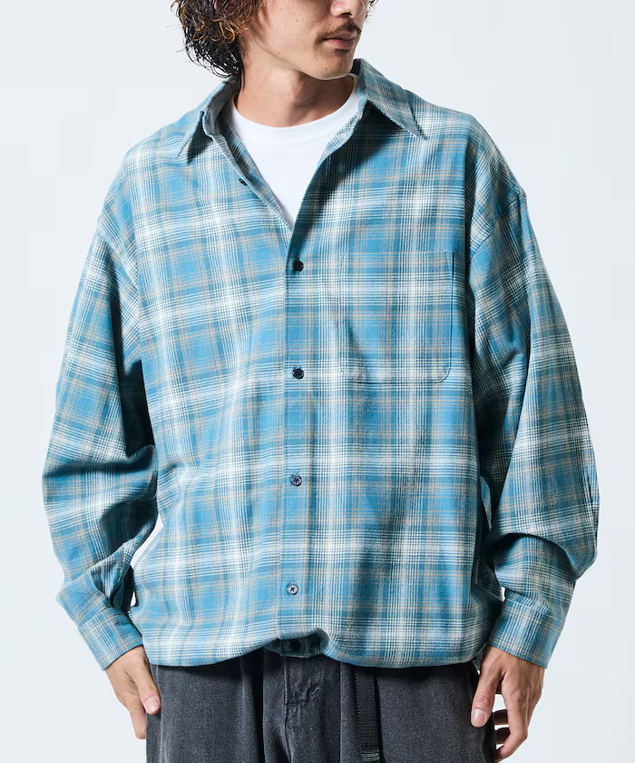 Wide Silhouette Ombre Check Spindle Shirt [Limited Edition]