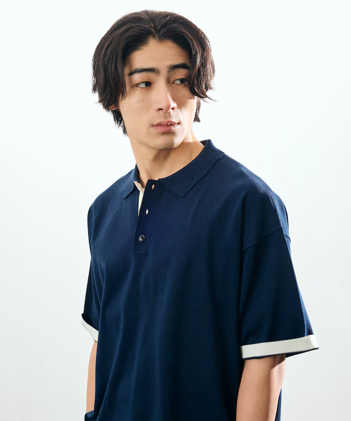 Relax Fit Relax Fit Cool Touch Color Block Knit Polo Shirt [Limited Edition]