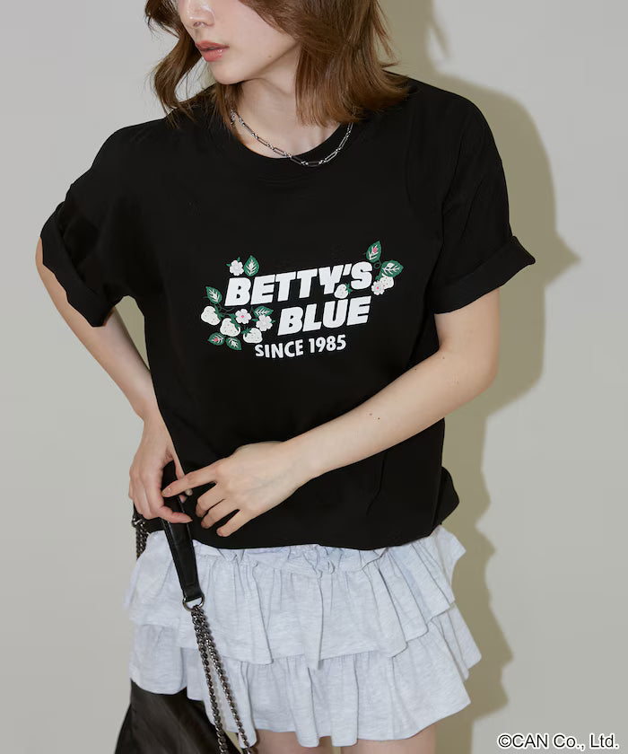 BETTY'S BLUE Flock Logo T-Shirt Limited Edition