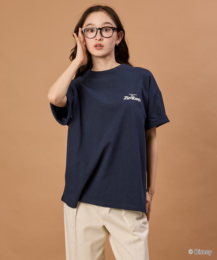 Zootopia Limited Edition Character Print Crew Neck T-Shirt Judy Nick