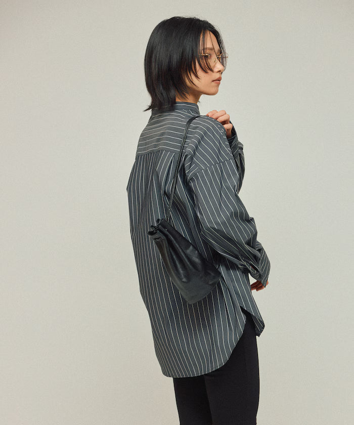 Oversized Long Sleeve Brooch Shirt