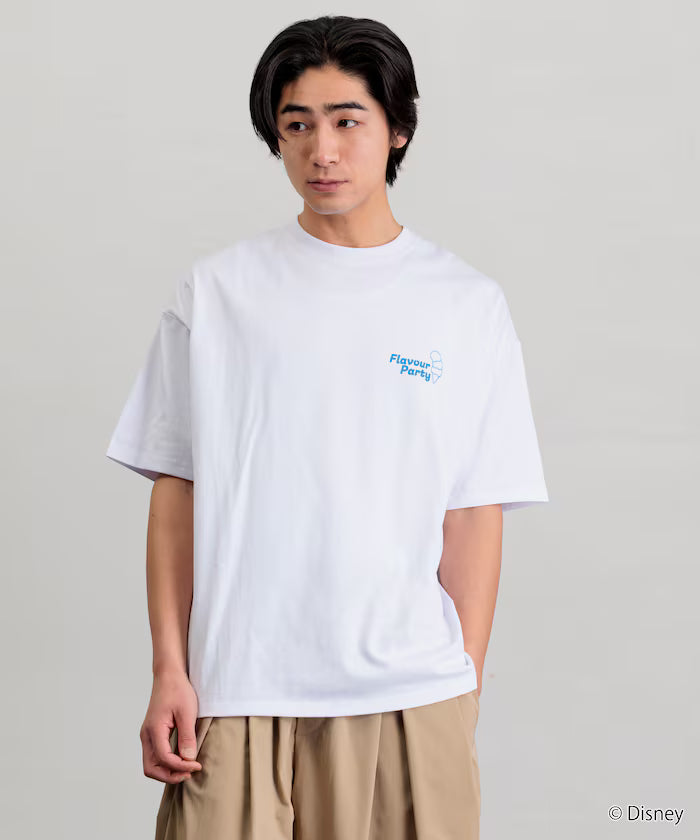 DISNEY Mickey Mouse Exclusive Big Silhouette Back Print T-Shirt / HAVE FUN 【Limited Edition】