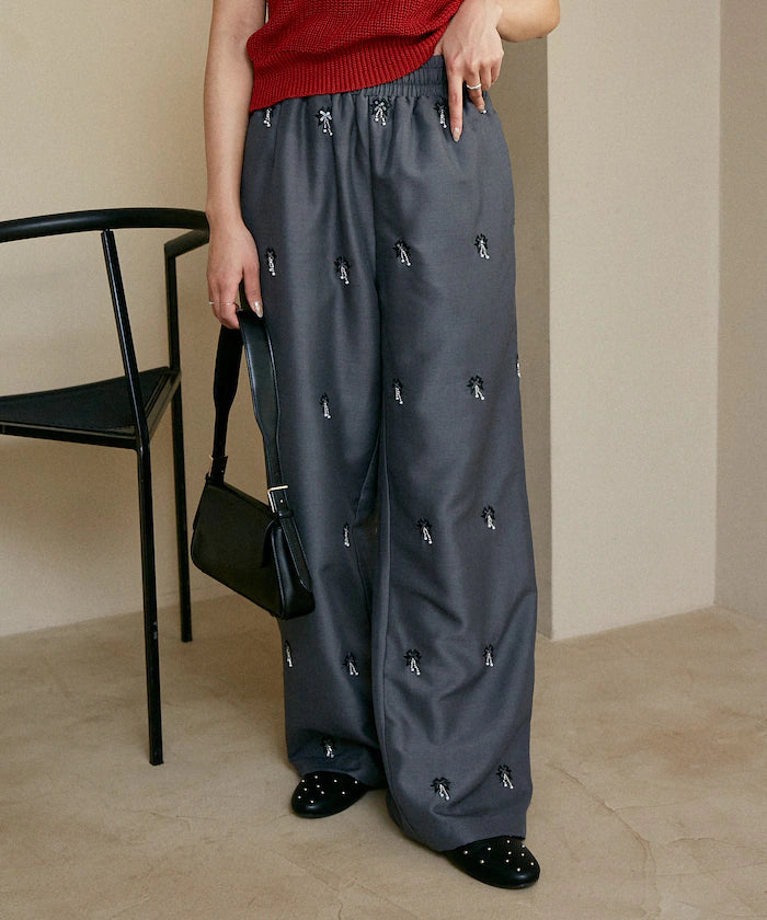 Total Beads Embroidery Easy Slacks Limited Release