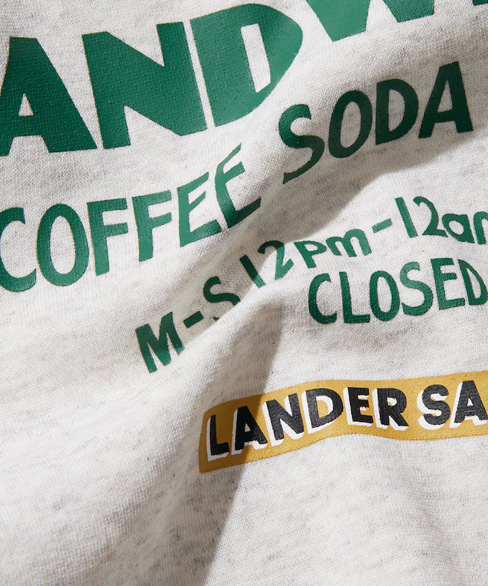 LANDER SANDWICHES×FREAK'S STORE/LANDER Limited Big Silhouette Back Print Sweat Hoodie 【Limited Release】