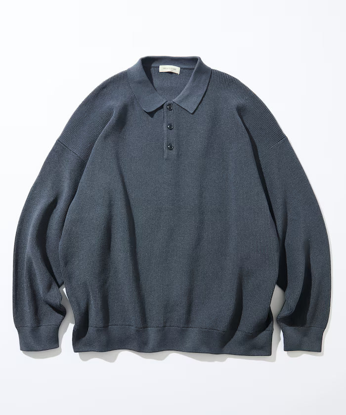 Relaxed Fit Cable Knit Polo Color Knit [Limited Release]