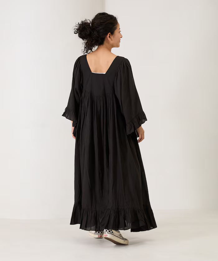 India Square Neck Frilled Dress