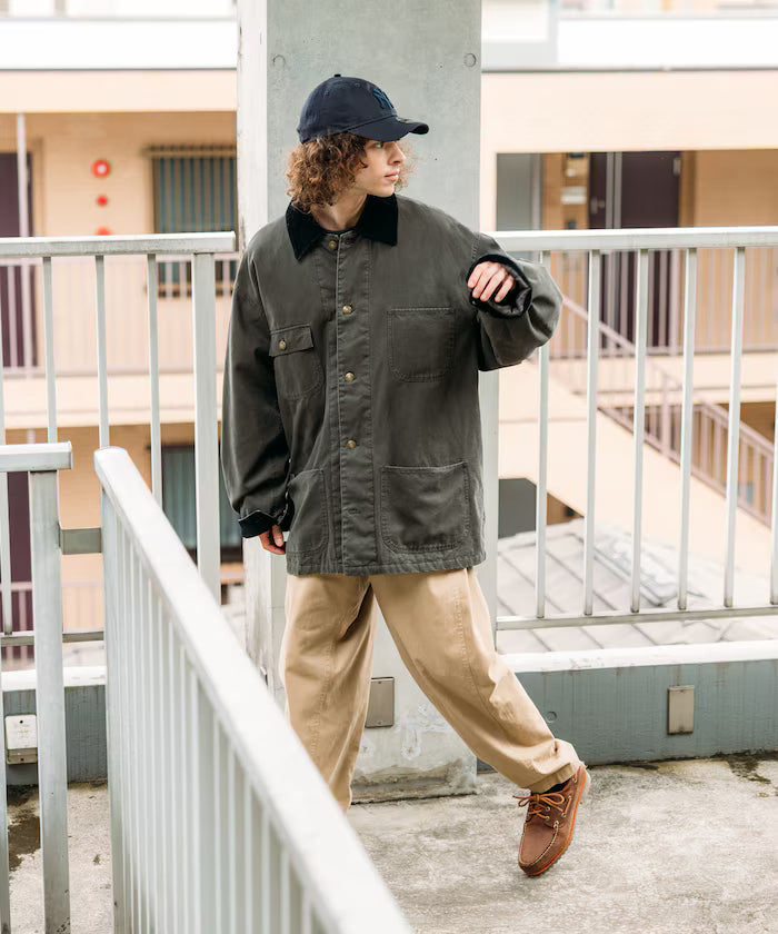 Big Silhouette Corduroy Switch Duck Coverall Jacket [Limited Edition]