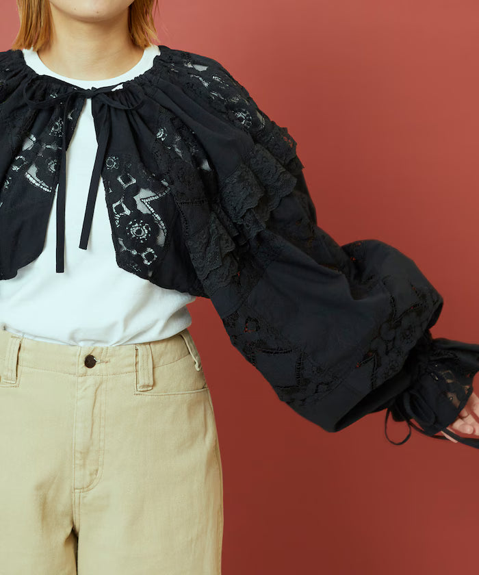 2WAY Lace Bolero & Chaps Pants