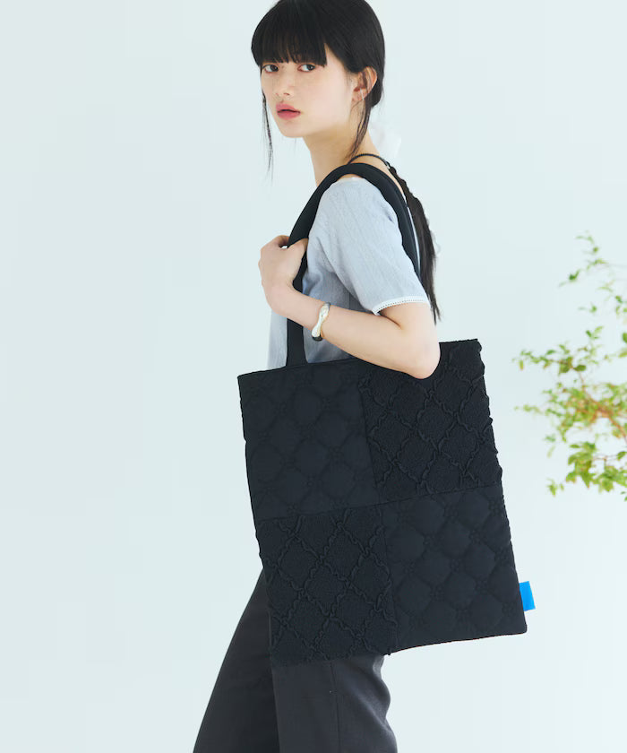 Flower Quilt Patchwork Tote Bag
