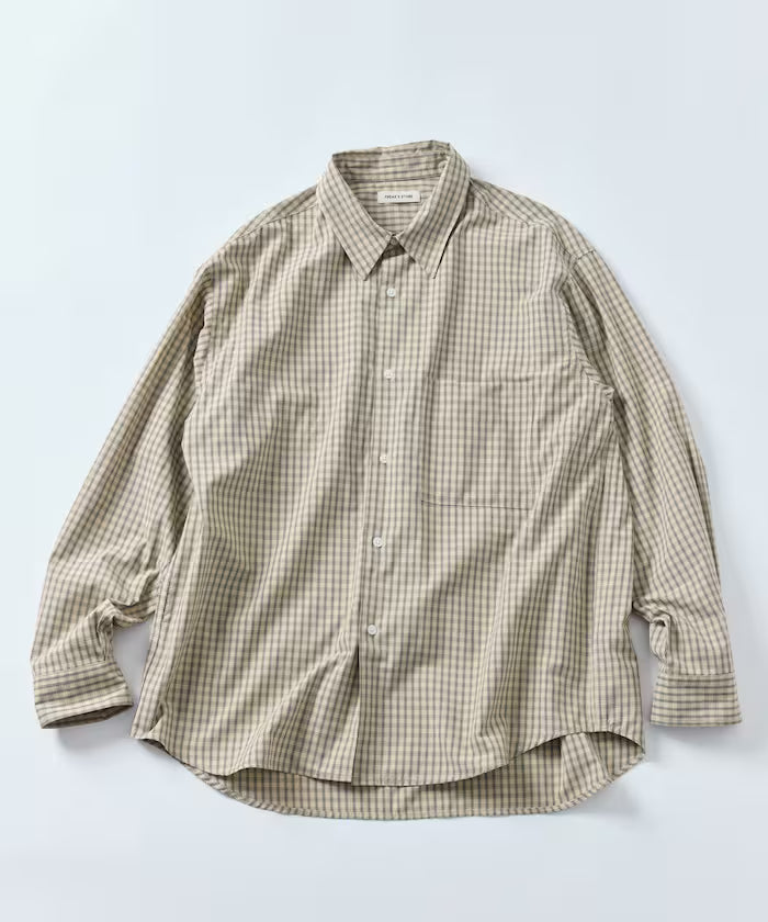 Relax Fit Classic Pattern Regular Collar Shirt / Check Pattern / Stripe Pattern 【Limited Edition】