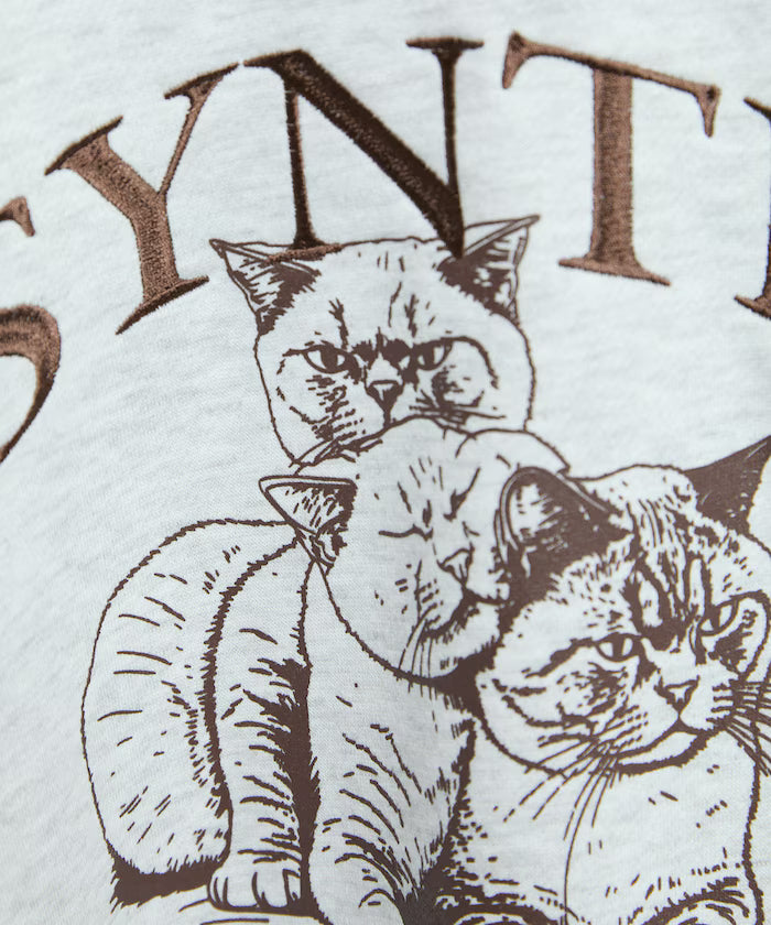 SYNTH Cat Fleece Lined Sweatshirt Limited Edition