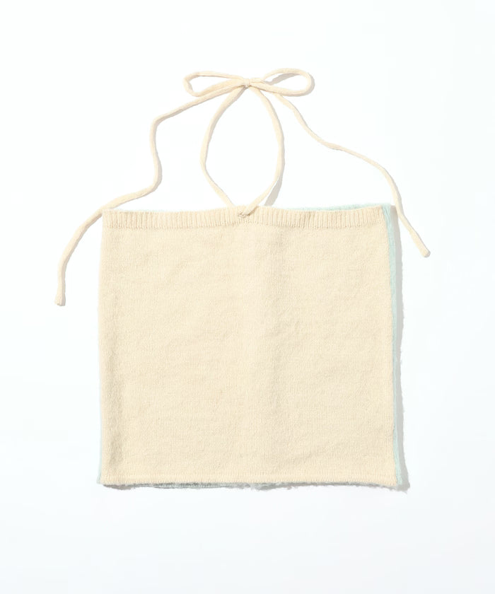 Alpaca Blend Bicolor Knit Vest