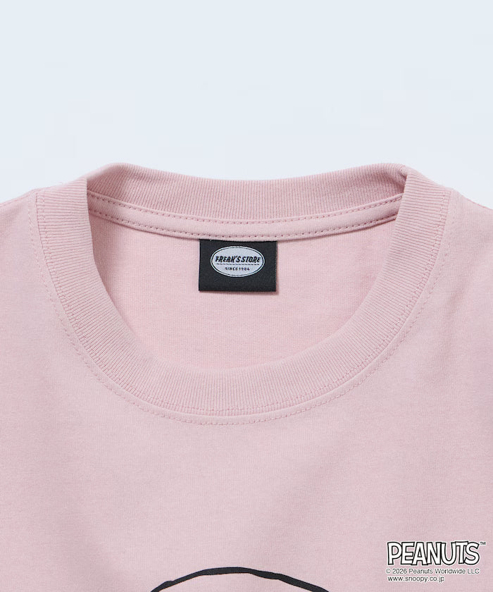 PEANUTS/Peanuts Custom Big Silhouette Crew Neck T-Shirt/Charlie Brown/Heart Eye [Limited Edition]