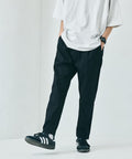 Basic Silhouette Stretch Easy Tapered Pants 【Limited Release】 - Black