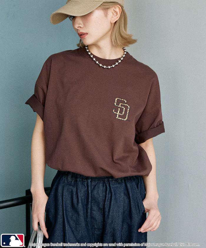 Limited Edition MLB Leopard Print Logo T-Shirt
