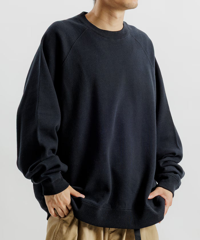 12oz Heavyweight Big Silhouette Raglan Sleeve Crew Neck Sweatshirt 【Limited Edition】