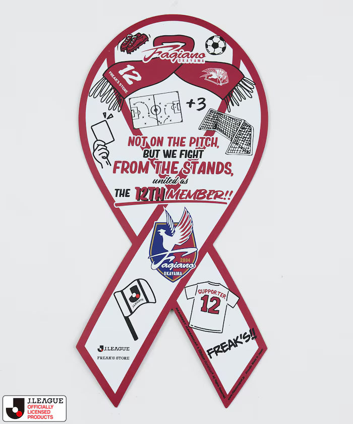[Sales starting on May 15 at 12:00] J.LEAGUE × FREAK’S STORE Exclusive RIBBON MAGNET - Okayama Fajiano