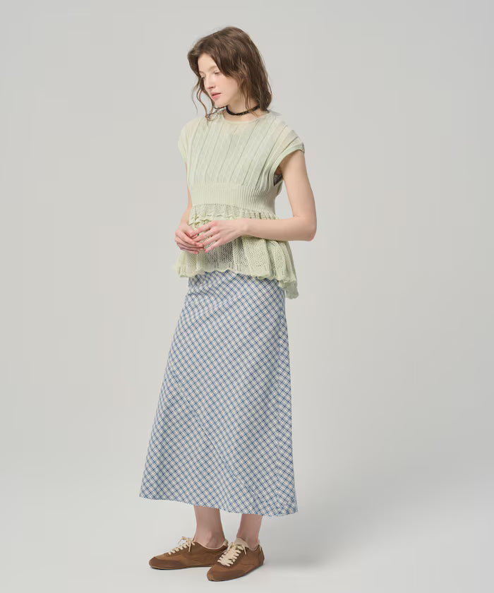 Japan Made Whole Garment Peplum Top (Release on March 11 at 12:00)