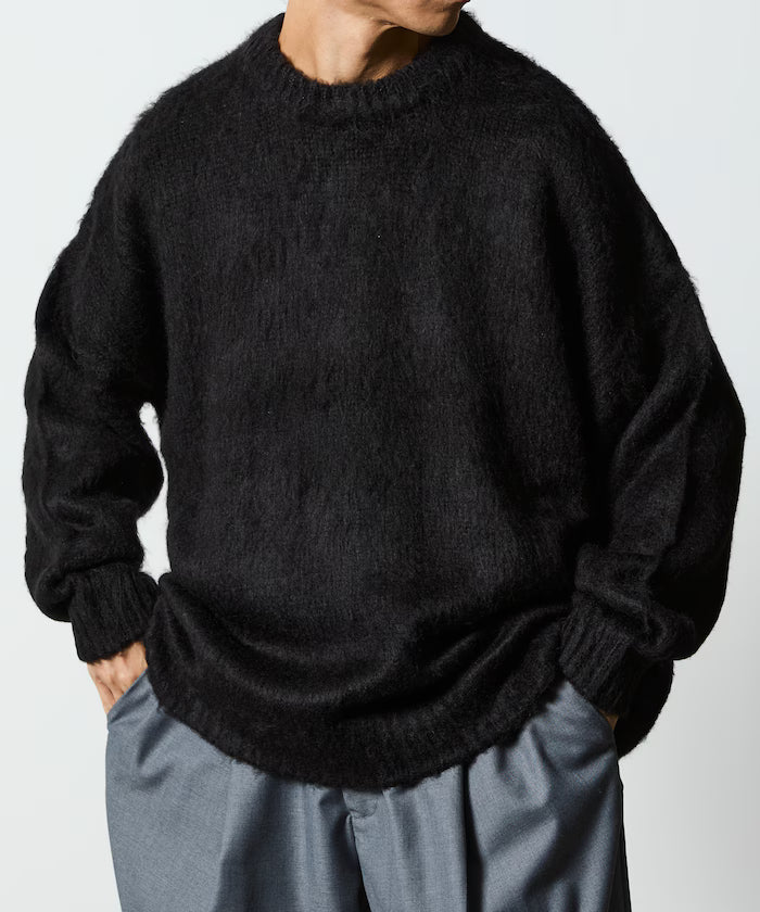 Relaxed Fit Crew Neck Pullover Shaggy Knit [Limited Edition]