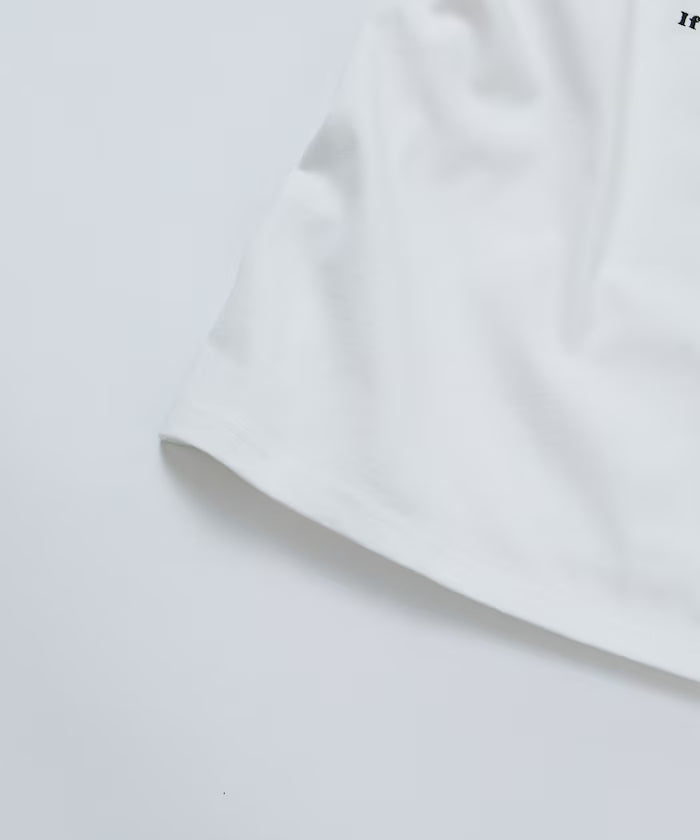 Relaxed Fit Back Embroidery Design Crew Neck T-Shirt / Dog 【Limited Edition】