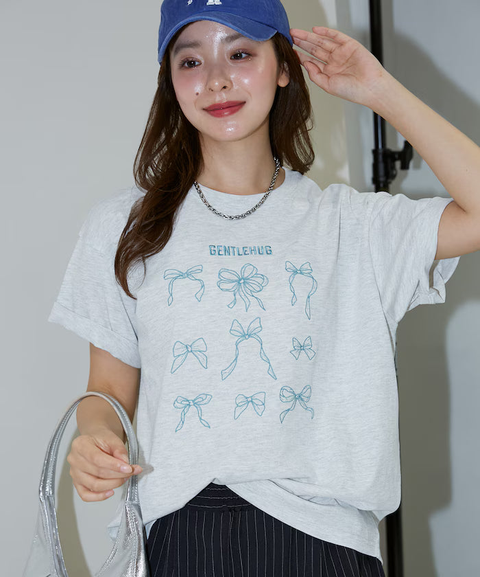 Ribbon Embroidery T-Shirt Limited Edition