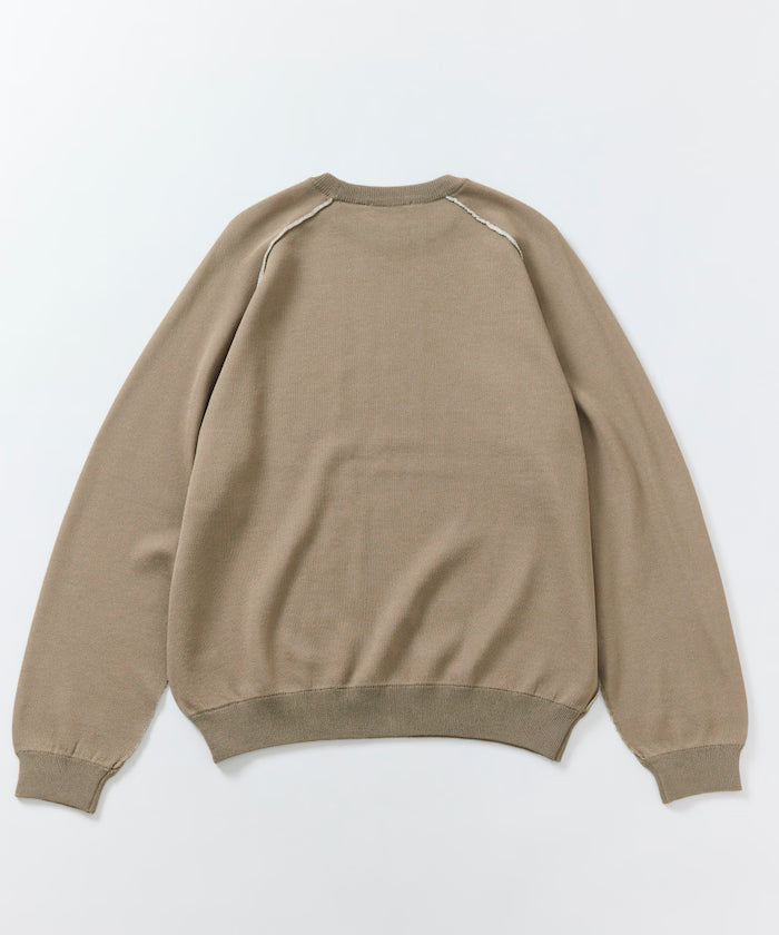 Cool Touch W Face Color Block Crew Neck Knit