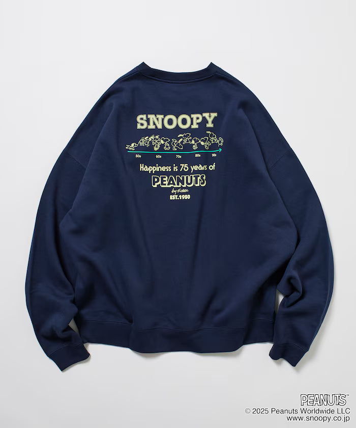 PEANUTS/Peanuts Exclusive Back Print Crew Neck Sweatshirt/Snoopy 【Limited Release】