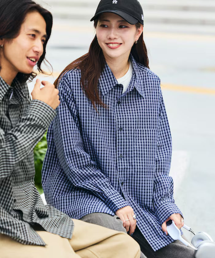 Relax Fit Classic Pattern Regular Collar Shirt / Check Pattern / Stripe Pattern 【Limited Edition】