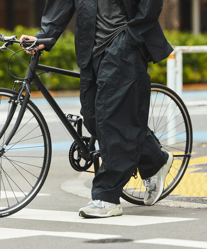 Ultra-Light Nylon Packable Wide Tapered Pants