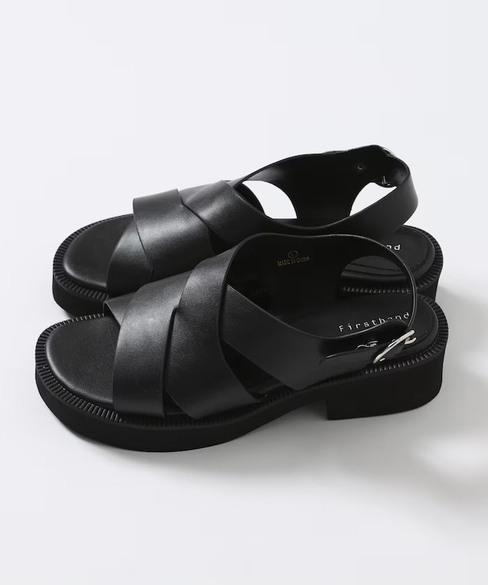 Wide Cross Sandals