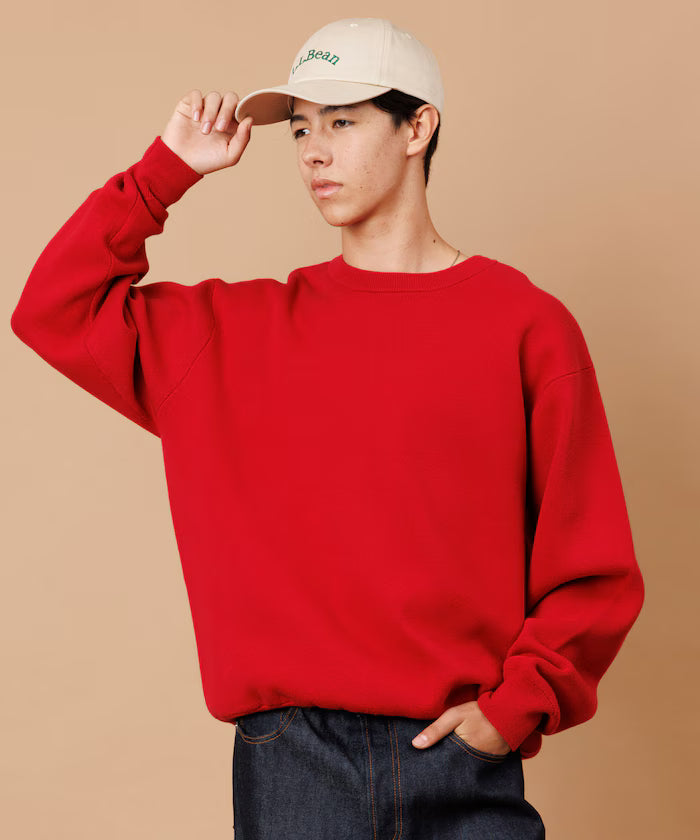 Sweat-like Crew Neck Knit