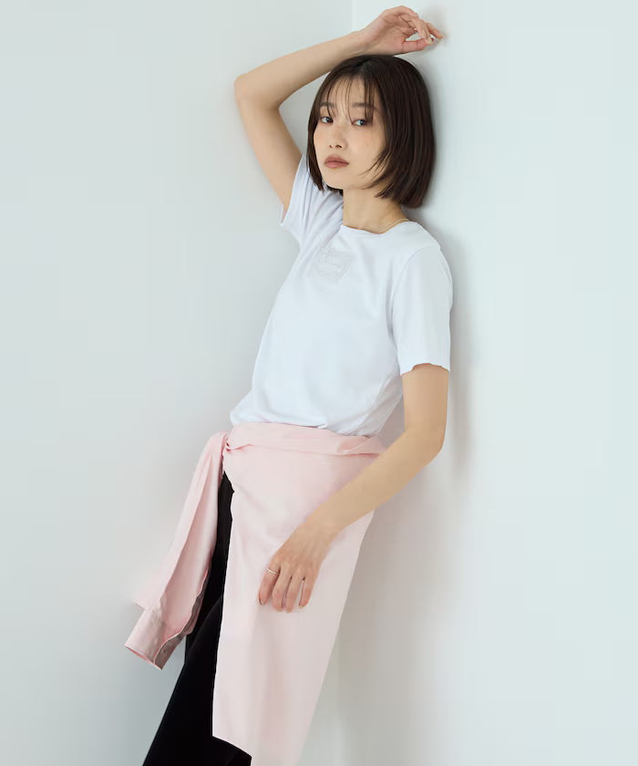 Lace Applique Cotton Modal T-Shirt