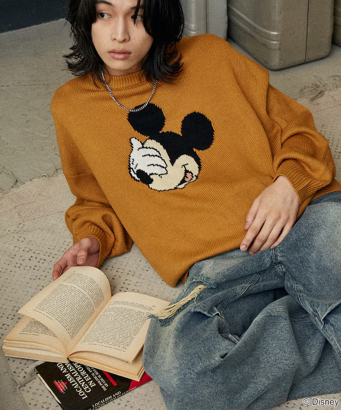 Custom Mickey Mouse Face Knit