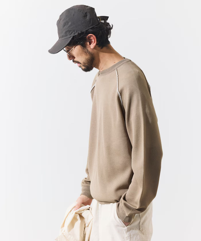 Cool Touch W Face Color Block Crew Neck Knit
