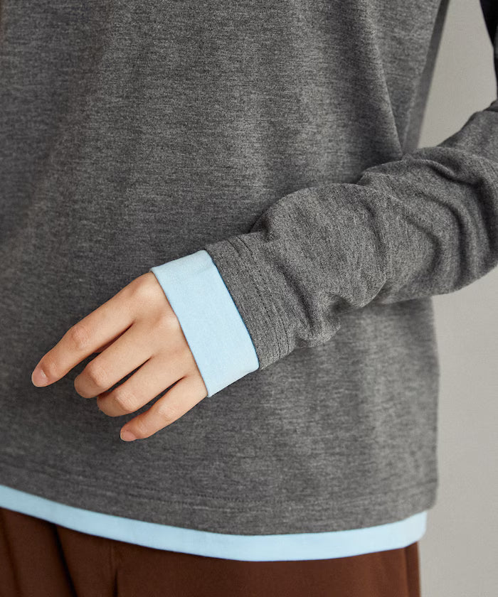 Henry Neck Layered Long Sleeve T Limited Edition