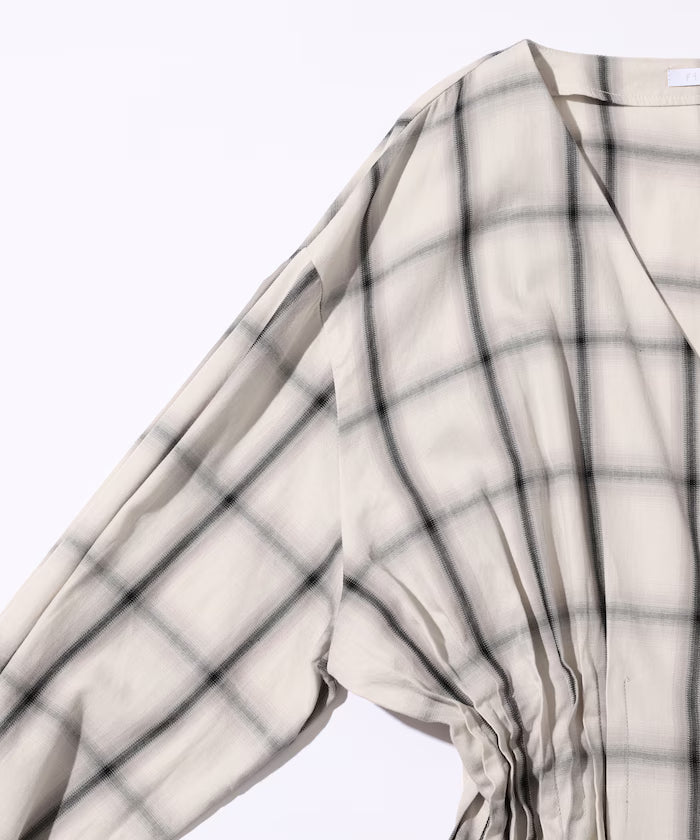 Ombre Check Tuck Shirt / Tunic