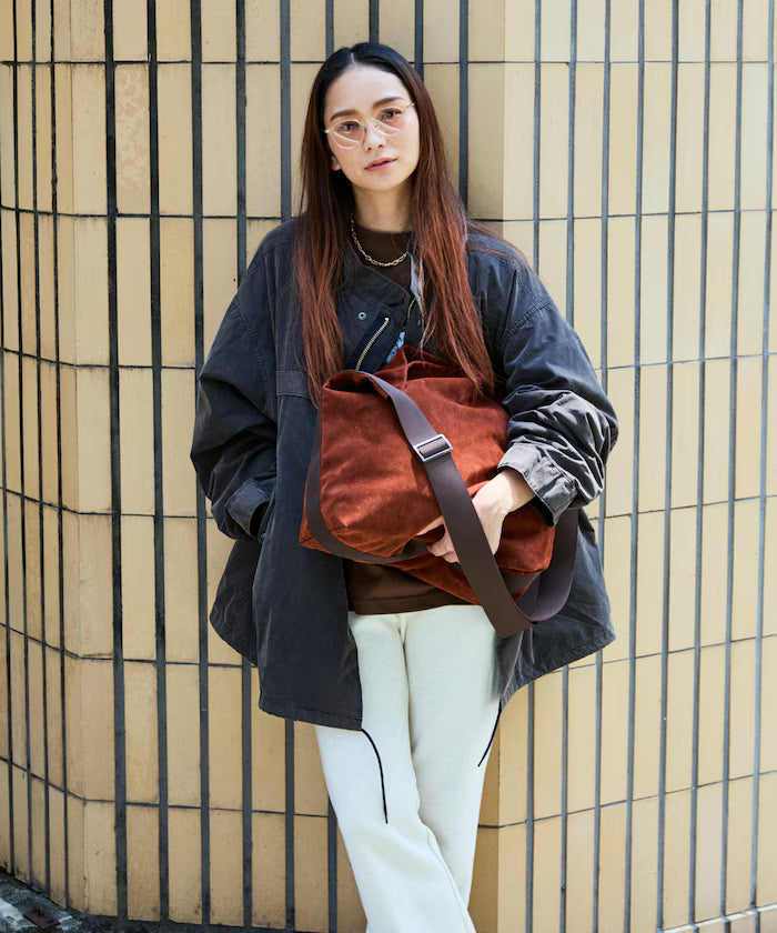 Custom ECO SUEDE SHOULDER BAG Eco Suede Shoulder Bag