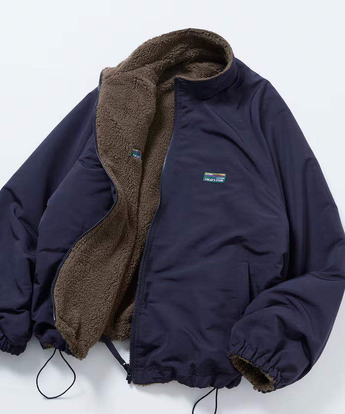 Relaxed Fit Nylon Fleece Reversible Stand Blouson [Limited Edition]