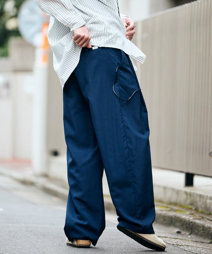AiRide/Wide Silhouette Pocketable Tuck Slacks Pants/Quick-dry/UV Cut [Limited Edition]