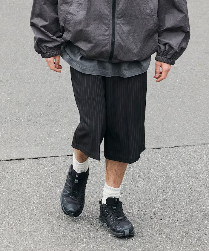 1-Tack Baggy Silhouette Slacks Short Pants