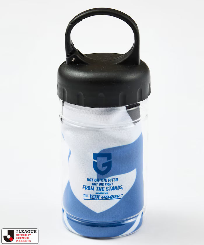 [Sales Start May 15 12:00] J.LEAGUE × FREAK'S STORE Exclusive Cool Towel Muffler W/Bottle - Gamba Osaka