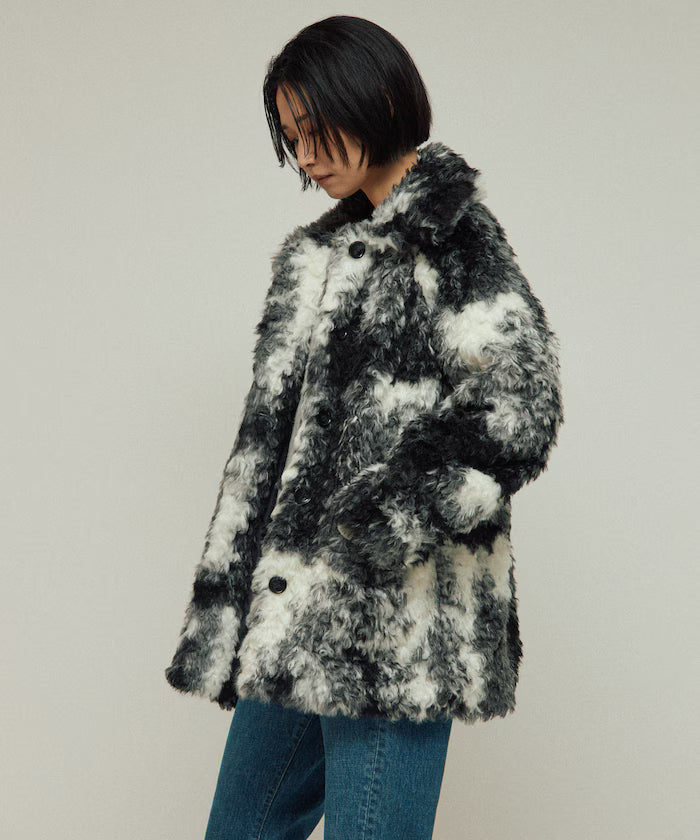 Fake Fur Mid-Length Coat / Fur Coat